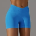 thumbnail image 1 of uublik Workout Shorts Women Super Soft Sweat Shorts Blue, 1 of 5