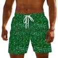 thumbnail image 1 of uublik Workout Shorts for Men Summer Casual Drawstring Elastic Waist Comfy Short Beach Vacation Shorts Green, 1 of 5