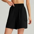 thumbnail image 1 of uublik Workout Shorts for Women High Waisted Running Yoga Shorts Summer Casual Quick Dry Shorts Black, 1 of 4
