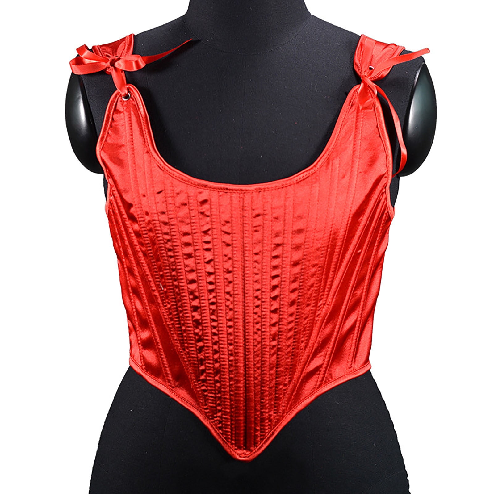 uublik Workout Tanks for Women LaceUp Fishbone Court Vintage Corset