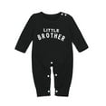 thumbnail image 1 of uukiA Child Baby Boy 0-18 Months O-Neck Long Sleeve Print Lettering Long Sleeve Romper Outfits, 1 of 3