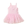 thumbnail image 1 of uukiA Infant 0-12Months Baby Girl Mesh Star Strappy Sleeve Sleeveless Romper, 1 of 5