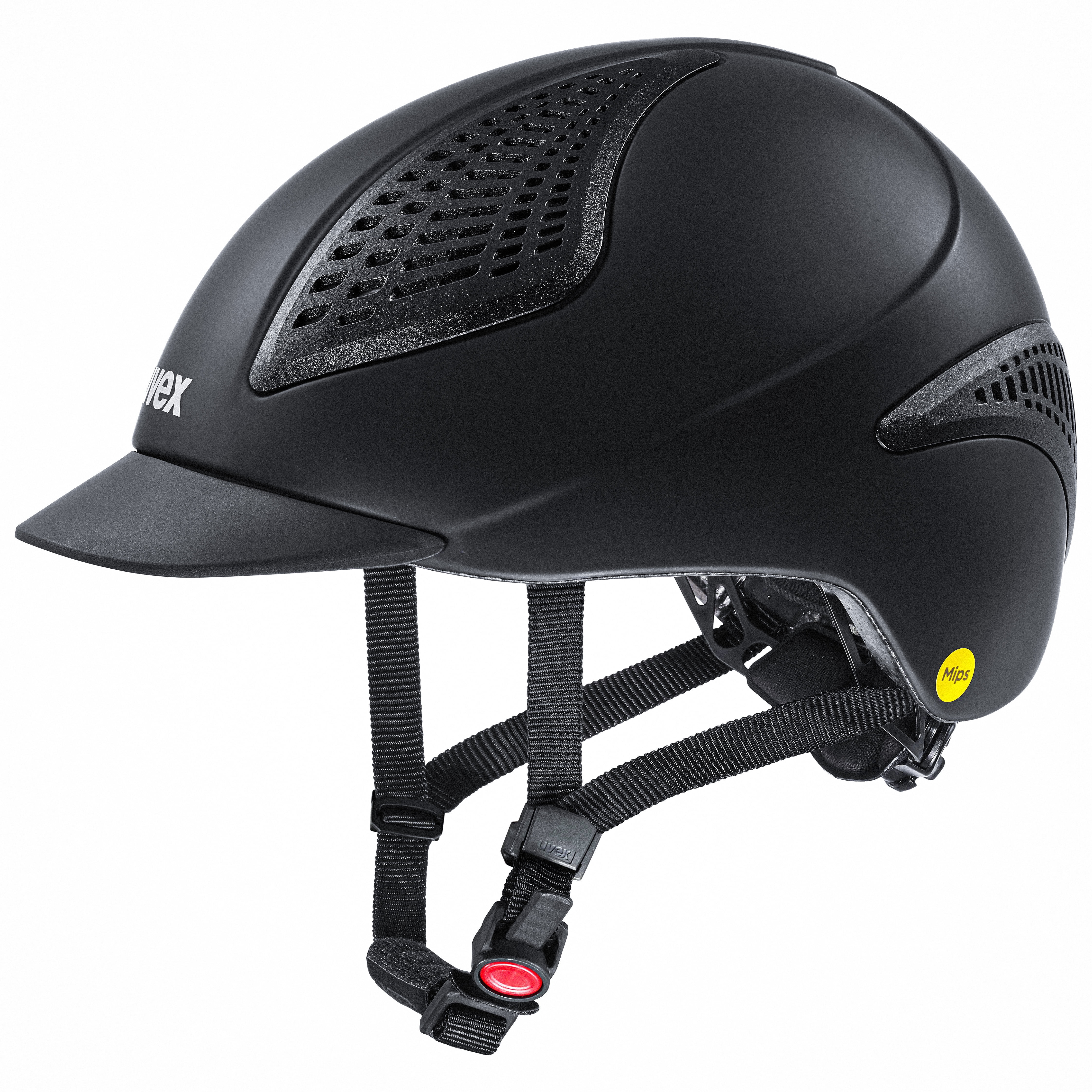 Uvex Exxential III MIPS – Adjustable and Lightweight Equestrian Helmet for Adults - Black Matte, Size m-l