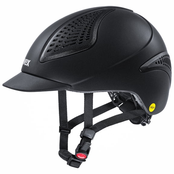 Uvex Exxential III MIPS – Adjustable and Lightweight Equestrian Helmet for Adults - Black Matte, Size m-l