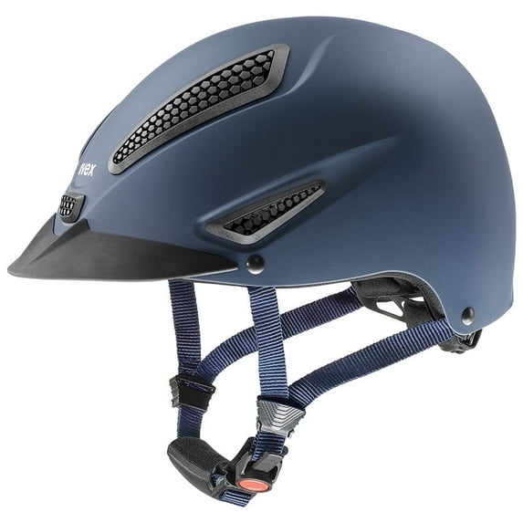 Uvex Perfexxion II, Adjustable and Ventilated Equestrian Helmet for Adults, Blue, L-XL