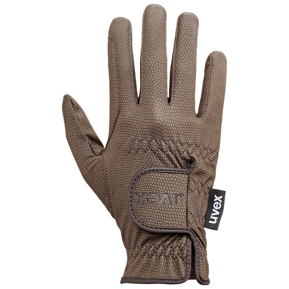 Uvex Sportstyle, Equestrian Gloves with Touchscreen Compatible, Brown, Size 10