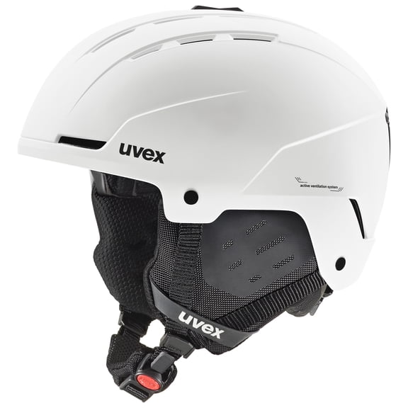 Uvex Stance Ski and Snowboard Helmet with Closable Ventilation, Comfort Padding, White Matte, Size M
