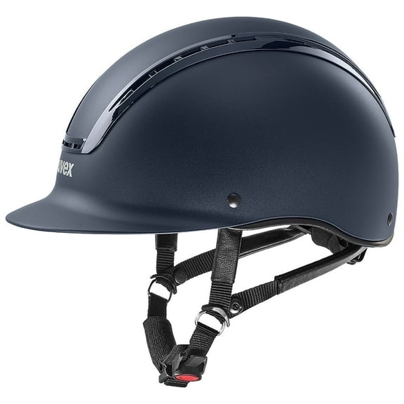 Uvex Suxxeed Active, Adjustable and Ventilated Equestrian Helmet for Adults, Navy, S-M