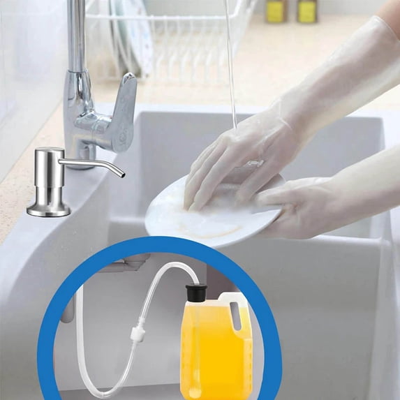 uvwlwu 1.2m Kitchen Soap Dispenser Extension Tube Hand Soap Dispenser ...