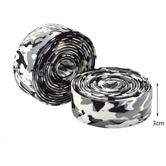 uvwlwu 1 PCS Bicycle Belt Bar Wrap Road Cork Tape Grip Bike Handlebar(White)