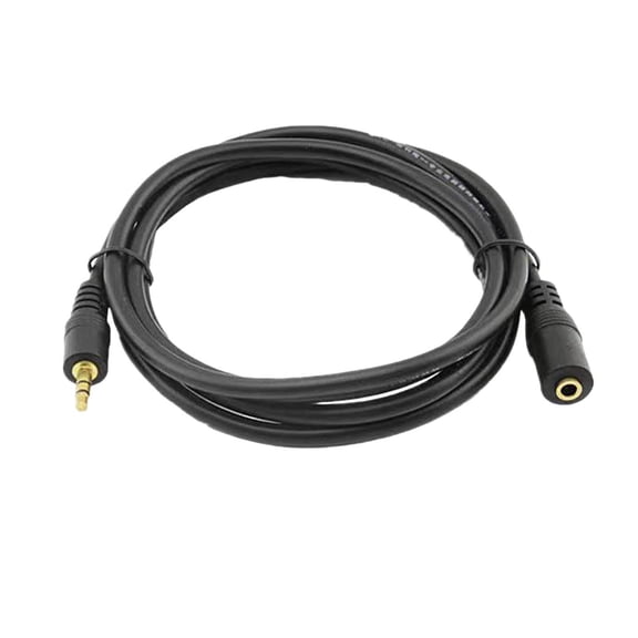 uvwlwu 3.5mm Male To Female Stereo Audio Extension Adapter Cable Audio Auxiliary Jack Cord For Phones Headphones Speakers Tablets PCs MP3 Players And More 10FT(Black)