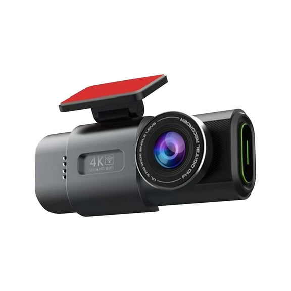 uvwlwu 4K Cam Front and Rear with Super Night WiFi for Cars Security and Accident Recording(Black)