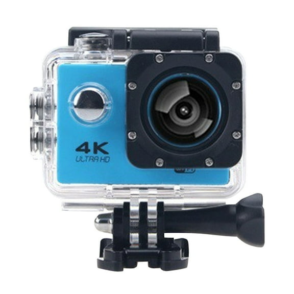 uvwlwu 4K WiFi Action Camera for Extreme Sports and Underwater Diving Adventures(Sky Blue)