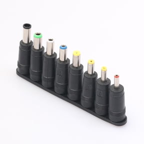 uvwlwu 8PCS Universal AC DC Power Charger Adapter Tips For Laptop Notebook In 1 SET(Black)