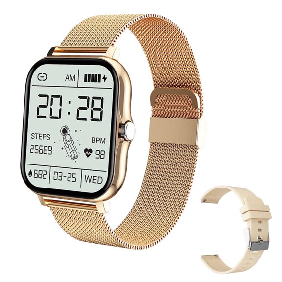 Advanced Smart Watch with Large 183 Inch Display for Fitness Tracking and Call Notifications