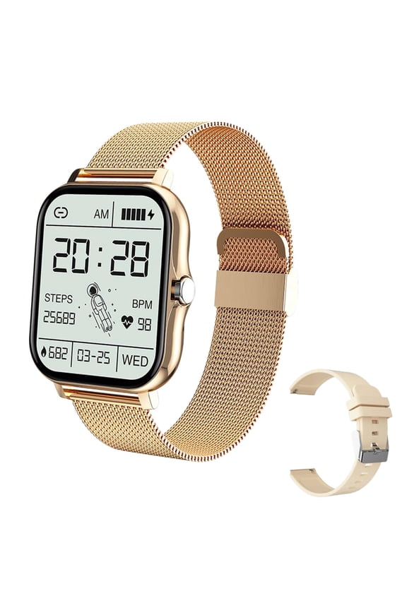 Advanced Smart Watch with Large 183 Inch Display for Fitness Tracking and Call Notifications