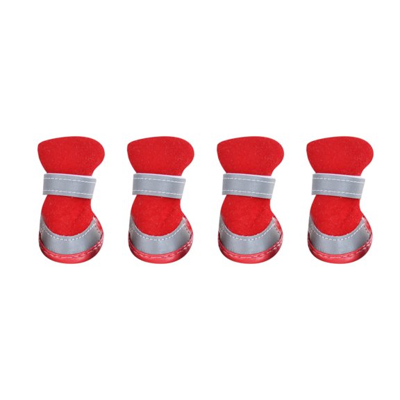 uvwlwu All Weather Protective Pet Boots Durable Sole Reflective Strips For Outdoor Walking Hiking Running On Various Terrains(A)