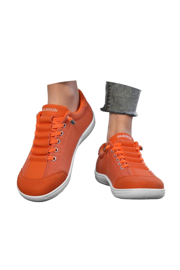 Barefoot Shoes Women's Men's Barefoot Shoes Running Shoes Barefoot Trainers Wide Toe Design Lightweight Breathable Non Size 35 45(Orange,9)