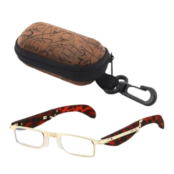 uvwlwu Blue Light Folding Reading Glasses(Gold4,13X13CM)