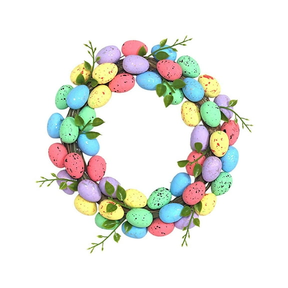 uvwlwu Border Easter Egg Garland Creative Style Home Party Door Hanging Wall Hanging Decorations(A)