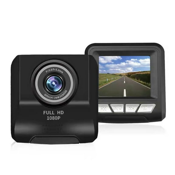 uvwlwu Cam FHD 1080P Car Camera 3.0 Inch Mini Screen Car Camera Camera Night Max Support 64GB Card(Black)
