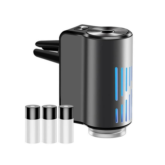 uvwlwu Car Air Purifier With Intelligent Auto Sensing For Odor Elimination And 45-Day Battery Powered Breathable Atmosphere Lighting(Grey)