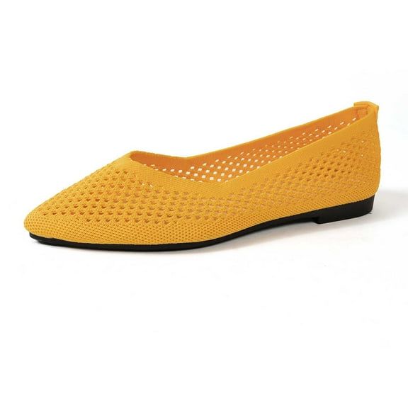 uvwlwu Casual Shoes for Women Fashionable Shoes Breathable Flat On Pointed Toe Loafers For Everyday Relaxation
