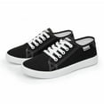 thumbnail image 1 of uvwlwu Casual Shoes for Women Ladies Fashion Retro Solid Color Canvas Lace Up Flat Bottom Shoes, 1 of 9
