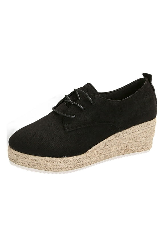Casual Shoes for Women Shoes Stylish Wedge On Thick Sole Open Toe Heel Espadrille Footwear For Everyday Use