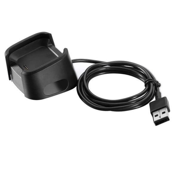 uvwlwu Charger And Charging Cord Suitable For Fitb It Versa 1/Versa Lite/Versa S E Smartwatch(Black)