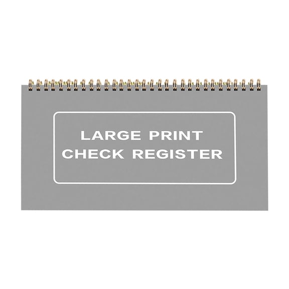 uvwlwu Check Transaction Book For Personal And Business Accounting With Carbonless Duplicate Copy Design(Grey,One Size)