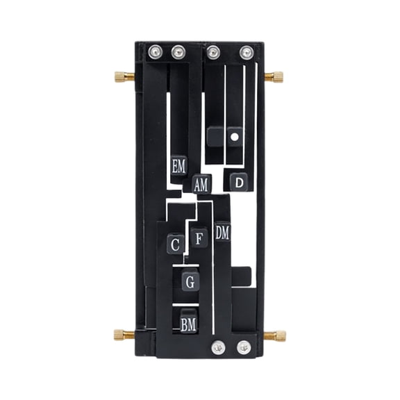 uvwlwu Chord Presser and Trainer Learning Practice Aid for Acoustic Guitar Beginners Fast Chord Changer Tool(Black)