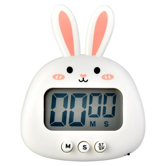uvwlwu Digital Cartoon Animal Kitchen Timer with Stand for Cooking Baking and Study Countdown(WH3)