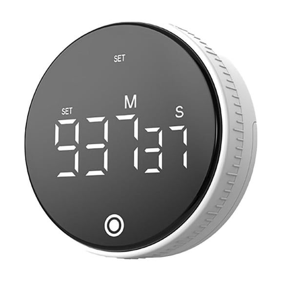 uvwlwu Digital Kitchen Timer Countdown Countup Visual Productivity Timer With Large LED Display Smart Timers For Home Gym Ideal For Cooking Baking And Fitness(B)
