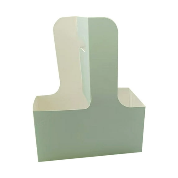 uvwlwu Disposable Coffee Cup – /Double Cup Handle Tray For Takeout Kraft Paper Drink Holder For Coffee Tea Tea(Green,20x8cm)