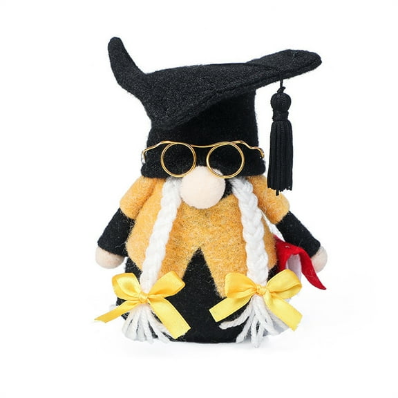 uvwlwu Doctor Hat Doll Cute Doll Doll Goblin Student Graduation Season Gift Doll(B)