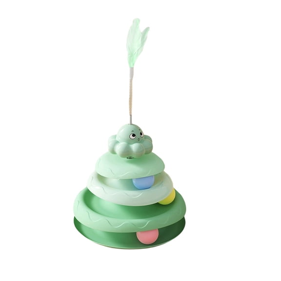 uvwlwu Durable Indoor Pet Toys For Cats Chew For Your Feline(Green,41X20CM)