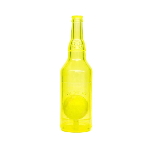 uvwlwu Durable Interactive Bottle Dog Chew Toy with Tennis for Aggressive Chewers Indoor Outdoor Pet(YE2)