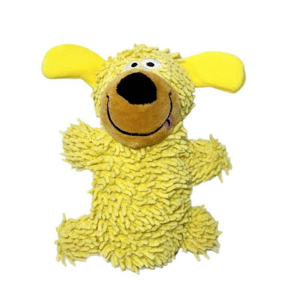 uvwlwu Durable Interactive Pet Toy for Dogs and Cats Cute Cartoon Squeaking Mop Design for Mental Stimulation and Physical Activity(B)