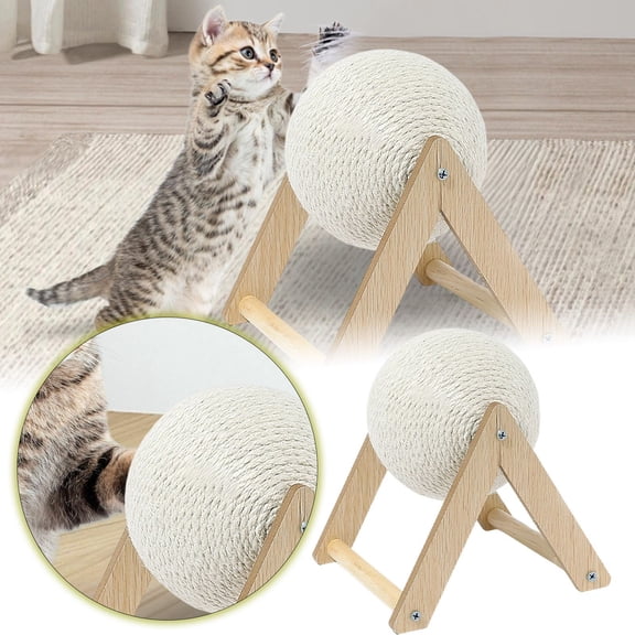 uvwlwu Durable Sisal Corner Scratching Pad for Indoor Cats Natural Feline Sharpening Post Wall Training Aid Alternative Pet Supply(Beige)