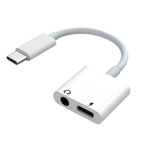 uvwlwu Earphone Adapter Converter 2 In 1 Mobile Phone Cable For Android Adapter Cable(B)