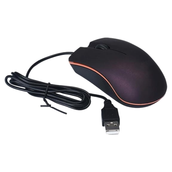 uvwlwu Ergonomic Wired Optical Computer with High Precision Tracking and Smooth Gliding for Desktop PC Laptop Plug and Play USB Connectivity(Purple)