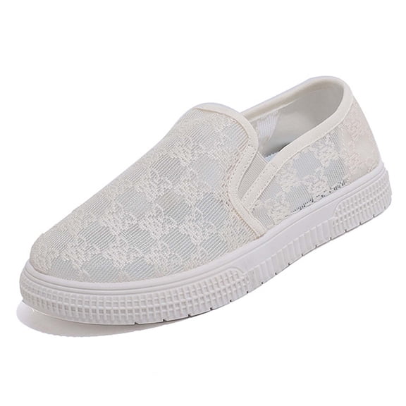 uvwlwu Fashion Women's Casual Shoes Stylish Lace Breathable White Sneakers For Everyday Comfort Ideal For Relaxed Outfits And Year Round Wear On Flat Design For Easy Use(Khaki,7.5)