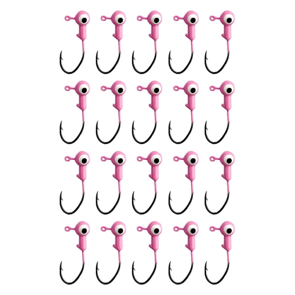 uvwlwu Fishing Heads with Barbed Hooks for Saltwater and Freshwater Angling Durable Snag Design 20PCS(D)