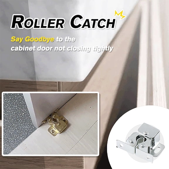 uvwlwu Furniture Closet Door Buckle Cabinet Card Switch Clip Roller Catch(A)