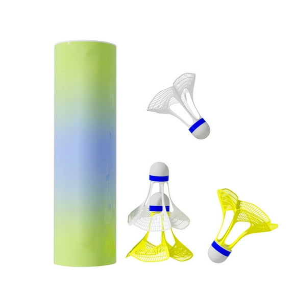 uvwlwu Glowing Badminton Trainer Kit with Elastic Ropes for Indoor and Outdoor Self Practice and Skill Development(White)