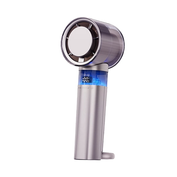 uvwlwu Handheld Small Fan Rotating Ring Portable Mini Portable Small Mountaineering Buckle Fan(B,6.2X20.4cm)