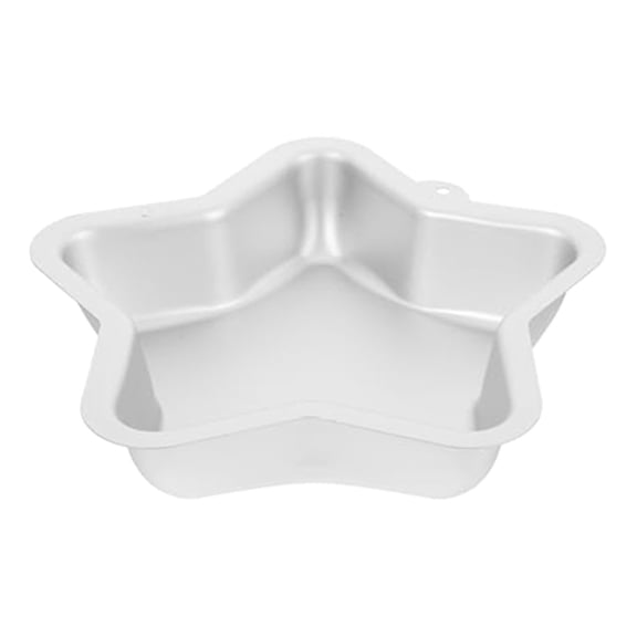 uvwlwu He Moton 9 Inch Five Pointed Star Aluminum Cake Pan Nonstick Bakeware Tool for Baking(Silver)