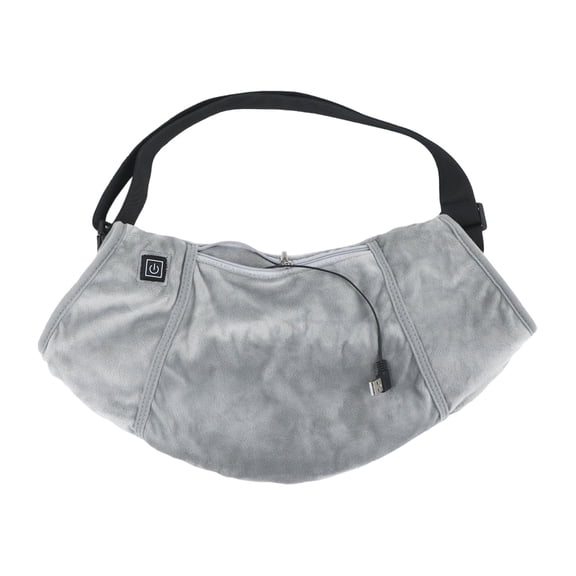 uvwlwu Heated Hand Warmers Pouch Rechargeable Battery Heated Hand Adjustable Strap & Pocket Heated Waist Pouch For Football Camping(Grey,42cm)
