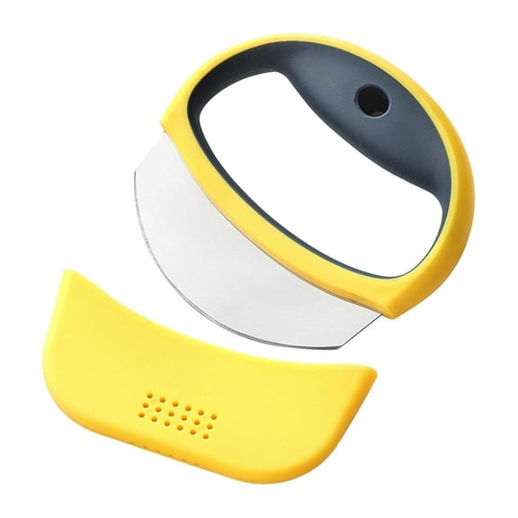 uvwlwu Heavy Duty Pizza Cutter Wheel Slicer Effortlessly Cuts Through Crusts with Ergonomic Stainless Steel Design for Easy Cleaning(Yellow)